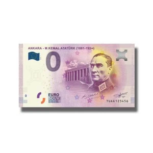 2019-1 Turkey TUAA Ankara M. Kemal Ataturk Euro Souvenir Banknote Euro Schein - Picture 1 of 1