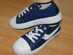 Nie getragen " Halbschuhe mit Jeanslook von Fashion " 39 - Bild 1 von 8