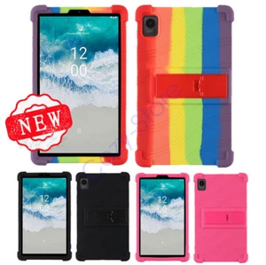 For Nokia T10 2022 8" Tablet Kids Silicone Portable Stand Shockproof Tablet Case - Picture 1 of 22