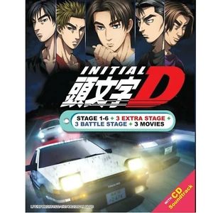 Anime DVD INITIAL D Complete Stage 1-6(3 Extra & Battle Stage+CD OST)Free Ship - Picture 1 of 6