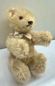 TOY ~ Vintage 5” Mohair Schuco ~ Blond Teddy Bear Jointed Good Clean Condition - Picture 1 of 7