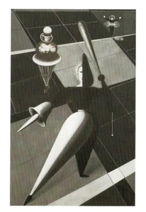 Postcard Oskar Schlemmer "Study for the Triadic Ballet" 1921-23 MoMA NYC NrMINT - Picture 1 of 1