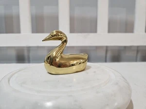 Vintage Brass Duck Figurine 2" - Picture 1 of 7