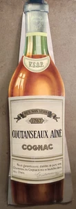 Carton publicitaire Cognac Coutanseaux Aîné /RSC77 - Imagen 1 de 2