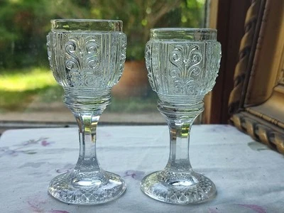 2 ANCIENS VERRES À LIQUEUR CRISTAL XIXE BACCARAT ? ST LOUIS? - Photo 1/4