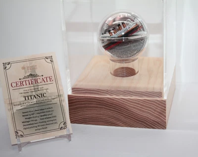 2022 Niue $5 Titanic 110th Anniversary 2oz Silver Coin w/ Display Case [115GRA] - Image 1 of 4