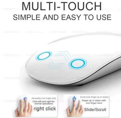Bluetooth 5.0 Magic Mouse für Apple MacBook Pro/Air iPad Multi-Touch Wireless - Bild 1 von 4