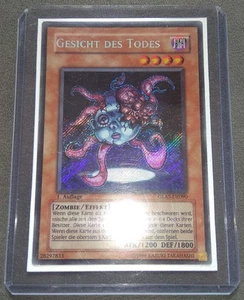 Yugioh Karte Gesicht des Todes Secret Rare 1. Auflage Oldschool GLAS-DE090 - Bild 1 von 11