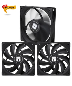 Ventilador de CPU TL-C12C X3 120 mm 4 pines PWM silencioso estuche de computadora ventilador refrigerador con...... - Imagen 1 de 12
