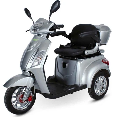 ECO ENGEL 500 Silber, 1000 Watt, 25 km/h, Elektromobil, Seniorenmobil, E Trike