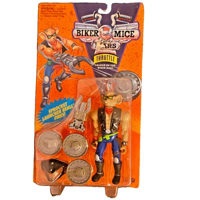 Biker Mice from Mars Throttle 1993 Galoob Action Figure New Sealed - Imagem 1 de 3