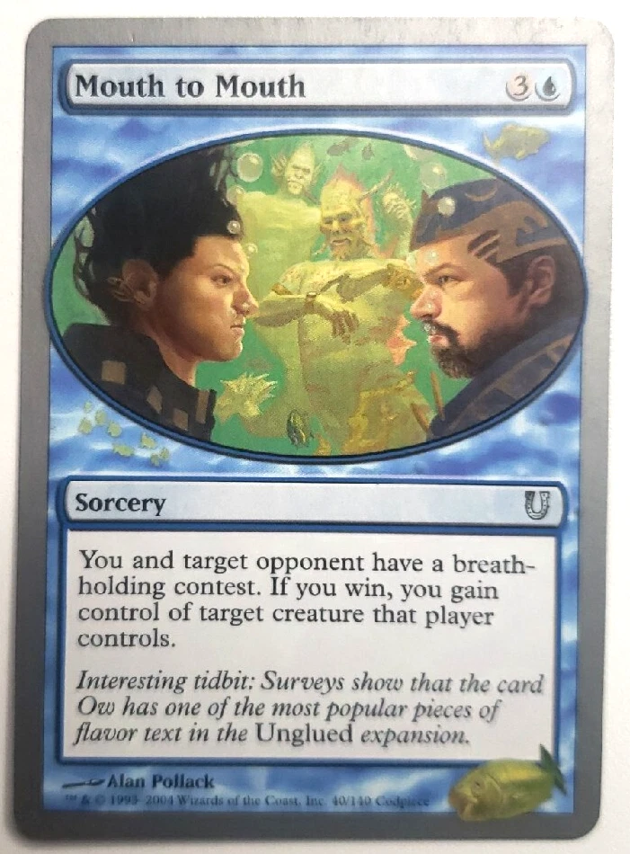 Mouth to Mouth MTG 2004 Blue Sorcery Card Magic the Gathering - Image 1 of 1