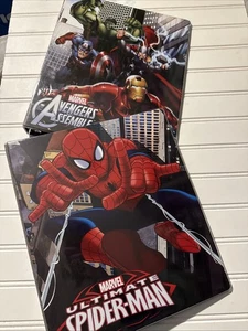 Marvel Ultimate Spider-Man 1” Binder And Marvel Avengers Assemble 1” Binder READ - Imagen 1 de 11