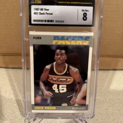Chuck Person 1987-88 Fleer Basketball Rookie Card #85 Indiana Pacers CSG 8 - Image 1 of 4