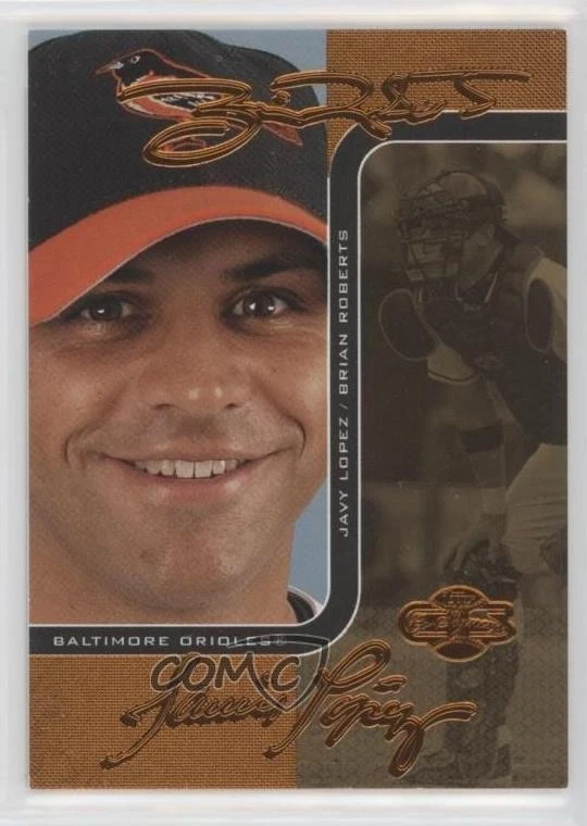 2006 Topps Co-Signers Changing Faces Gold /115 Brian Roberts Javy Lopez #58 - Image 1 of 2