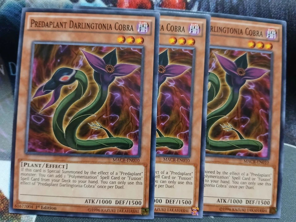 Yugioh Predaplant Darlingtonia Cobra X3 Common MACR-EN010 1st Near Mint Playset - Image 1 of 1