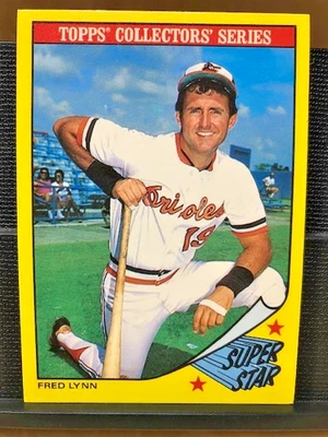 1986 Topps Collectors' Series Baseball Fred Lynn-Card #18 - Near Mint Condition - Image 1 of 4