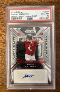 2024 Prizm Sensational Signatures Roman Anthony Red Sox Rc Autograph 🔥 PSA 10 - Picture 1 of 2