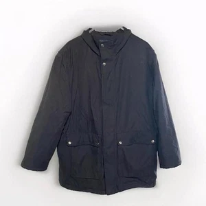 Dockers Men’s Stain Defender Parka Jacket Black XL - Picture 1 of 5