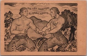 Postal checa SOKOL 1926 gimnasia deportes gimnasios PRAGA/firmada por artista M.B. - Imagen 1 de 2