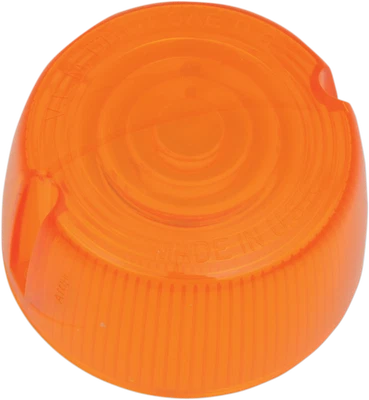 Lente de señal de giro de repuesto ámbar único Chris Products 1973-1985 Harley Foto 1 de 2