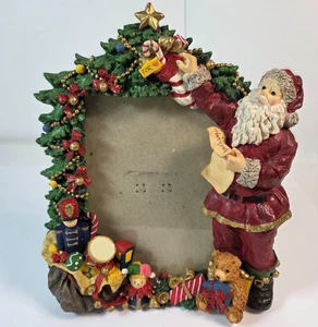 Marco de fotos vintage Tradiciones Cadre de Noel 3D Navidad vacaciones Papá Noel juguetes 5x7 - Imagen 1 de 13