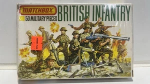Vintage Matchbox 1/76 Plastic British Infantry Figures Boxed P-5001 Sealed - Picture 1 of 6