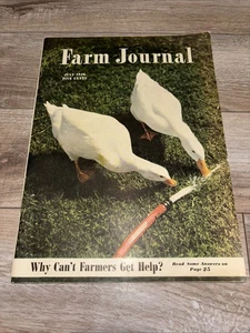 Vintage Magazine Farm Journal July 1946 Farming Agriculture Ads - Picture 1 of 14