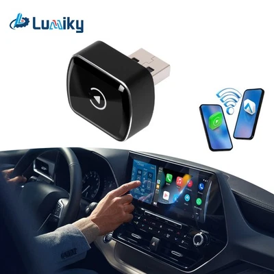 2-in-1 Wireless CarPlay Android Auto Adapter Plug & Play USB for iPhone Android