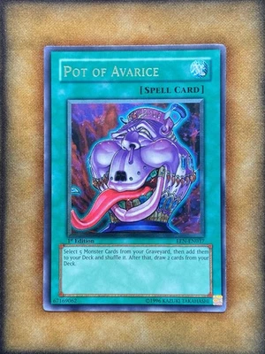 Yugioh Pot of Avarice EEN-EN037 Ultimate Rare 1st Ed NM - Image 1 of 4