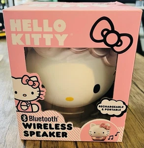 Hello Kitty von Sanrio Bluetooth drahtloser Lautsprecher rosa tragbar, brandneu im Karton - Bild 1 von 5