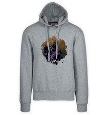 Hoodie Gray-Grey Sweatshirt-Dark Knight Death Metal-Batman