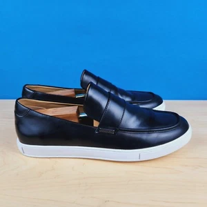 Kenneth Cole Reaction Richie Sport mens Size 12 Penny loafers Black leather shoe - Picture 1 of 10