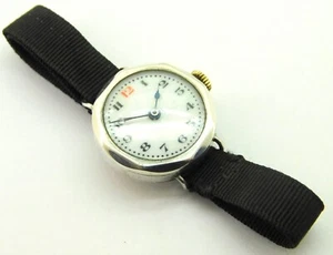 Antique Solid Silver Wristwatch, Edinburgh 1927, For Restoration. - Picture 1 of 7