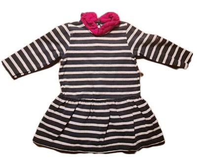 Marino Original Bebé Vestido De Petit Bateau Talla 12M 74 - Imagen 1 de 2