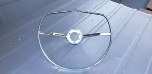 Vintage VW Volkswagen bug ghia steering wheel accessory Chrome circle horn ring - Picture 1 of 4