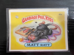 1985 Topps Garbage Pail Kids Series 2 Matt Ratt 66a