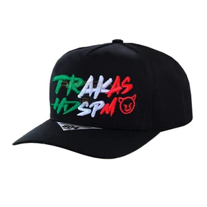 Trucker Trakas HDSPM Snapback Hat Black, Mexico La Chapizza JGL Gorra Los Gusman - Picture 1 of 2