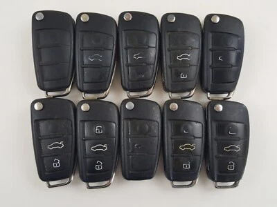 ORIGINAL LOT OF 10 AUDI 06-10 A4 S4 OEM FOB FLIP KEY LESS REMOTE 315MHz USA BULK - Image 1 of 4