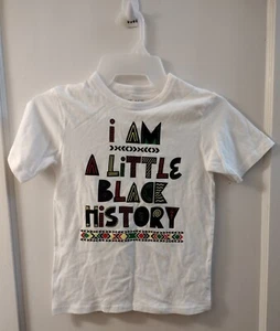 Children's Place "I AM A Little Black History" Tee Shirt, Size S/P Unisex - Picture 1 of 5