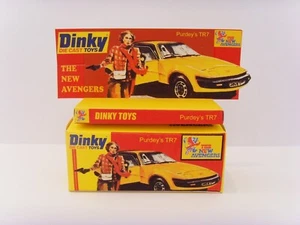 DINKY No.112 - 'NEW AVENGERS' - PURDEY'S TR7. Display box & tray ONLY - Picture 1 of 6