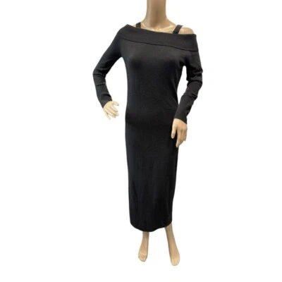 Vestido Suéter Tejido MIDI Talla S One Grey Day Para Mujer Talla S Hombro Descubierto Foto 1 de 4