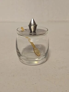 Vintage Shirley Williamsburg VA Jelly/Jam/Condiment w/Lid & Plastic Spoon - Picture 1 of 6