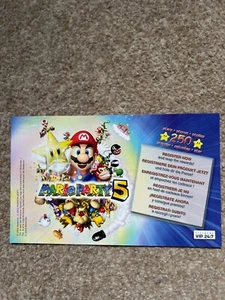 Mario Party 5 Nintendo Gamecube UK PAL Genuine ViP Points Unscratched - Picture 1 of 2