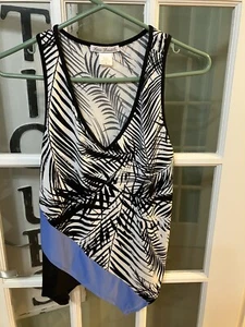 Linea Donatella Tank Top S Women VTG Tropical vintage - Picture 1 of 3
