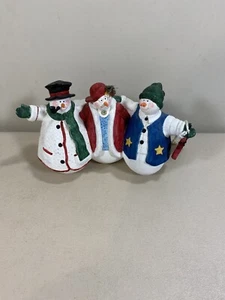 1999 Sani Gore Evans Jolly Follies Schneemänner "Familientreffen" Weihnachtsfigur - Bild 1 von 7