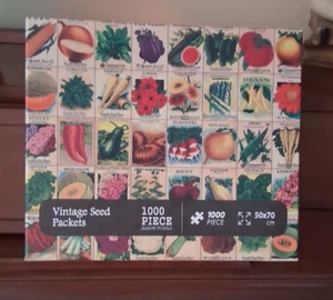 1000 Pc Vintage Seeds Packets Puzzle - Picture 1 of 2
