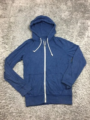 Chaqueta con cremallera completa American Eagle para hombre talla pequeña azul elástico cordón Foto 1 de 4