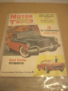 OLD VINTAGE FEB 1956 MOTOR TREND CAR MAGAZINE  - Picture 1 of 1