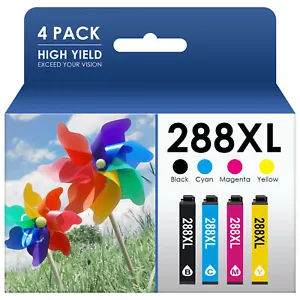 Cartuccia di inchiostro 4 pezzi compatibile con Epson 288XL Expression home XP-430 XP-440 446 - Foto 1 di 8